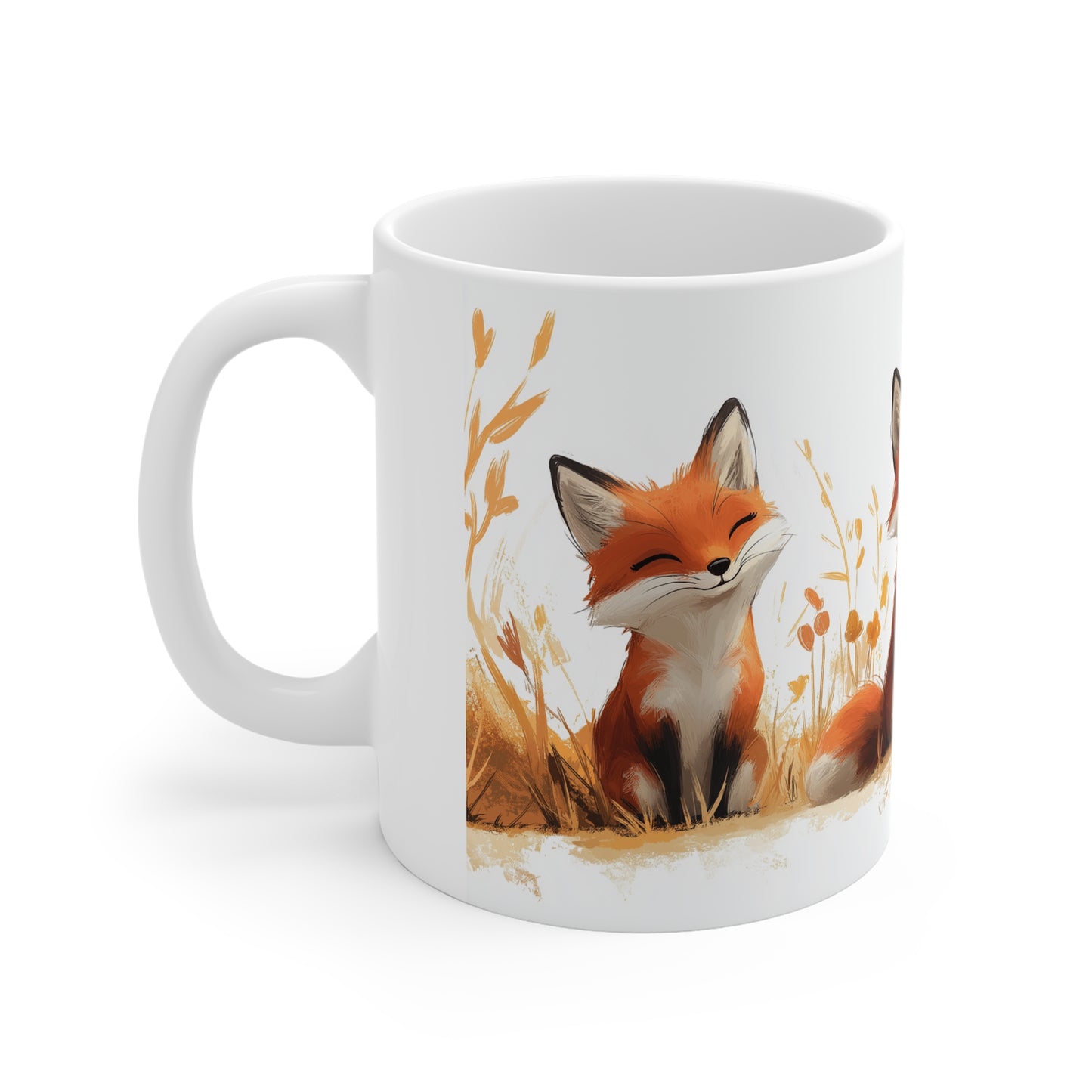 Whimsical Fox # 6 | 11oz White Coffee Cup