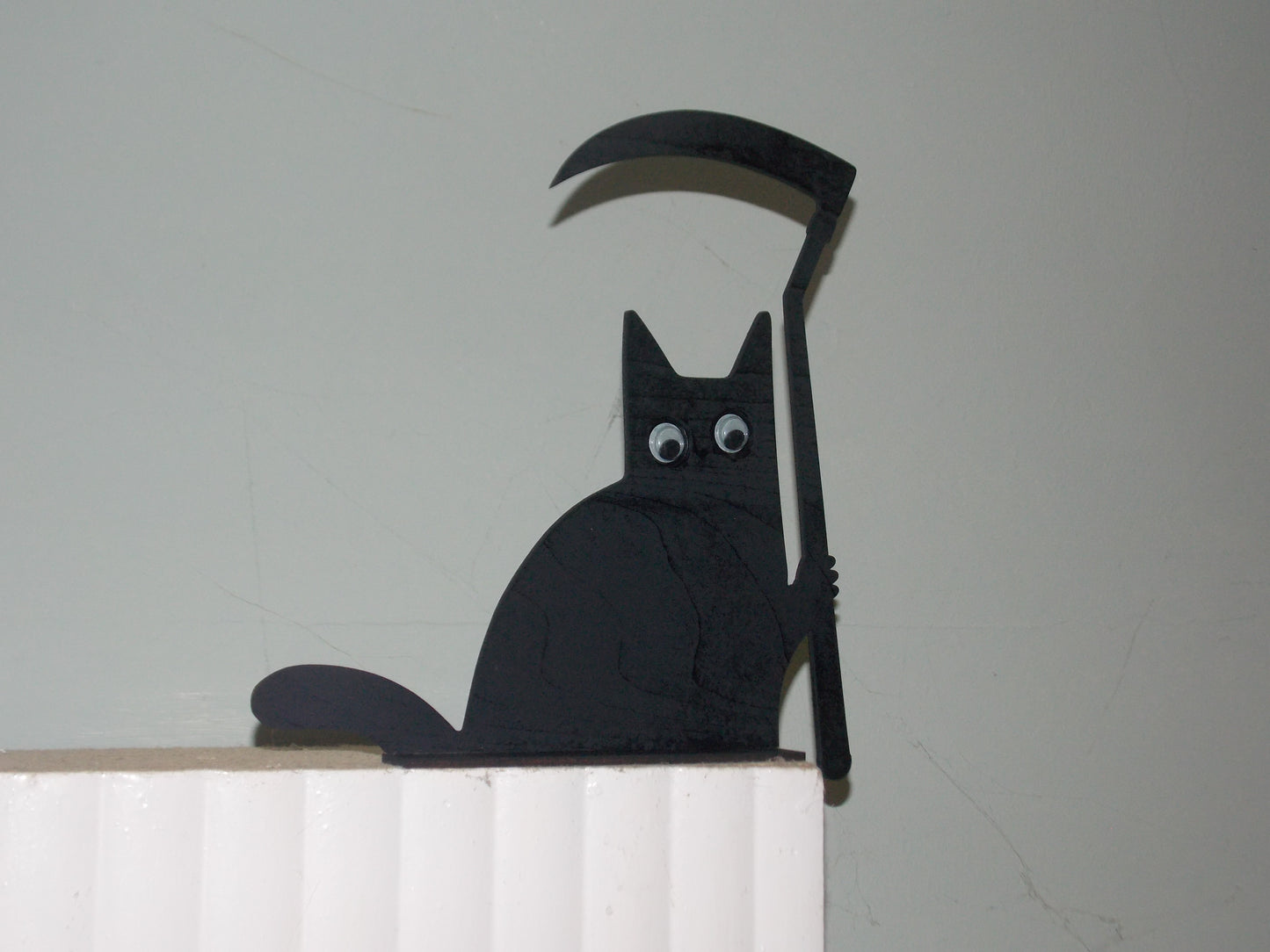 Grim Reaper Cat Shelf Sitter