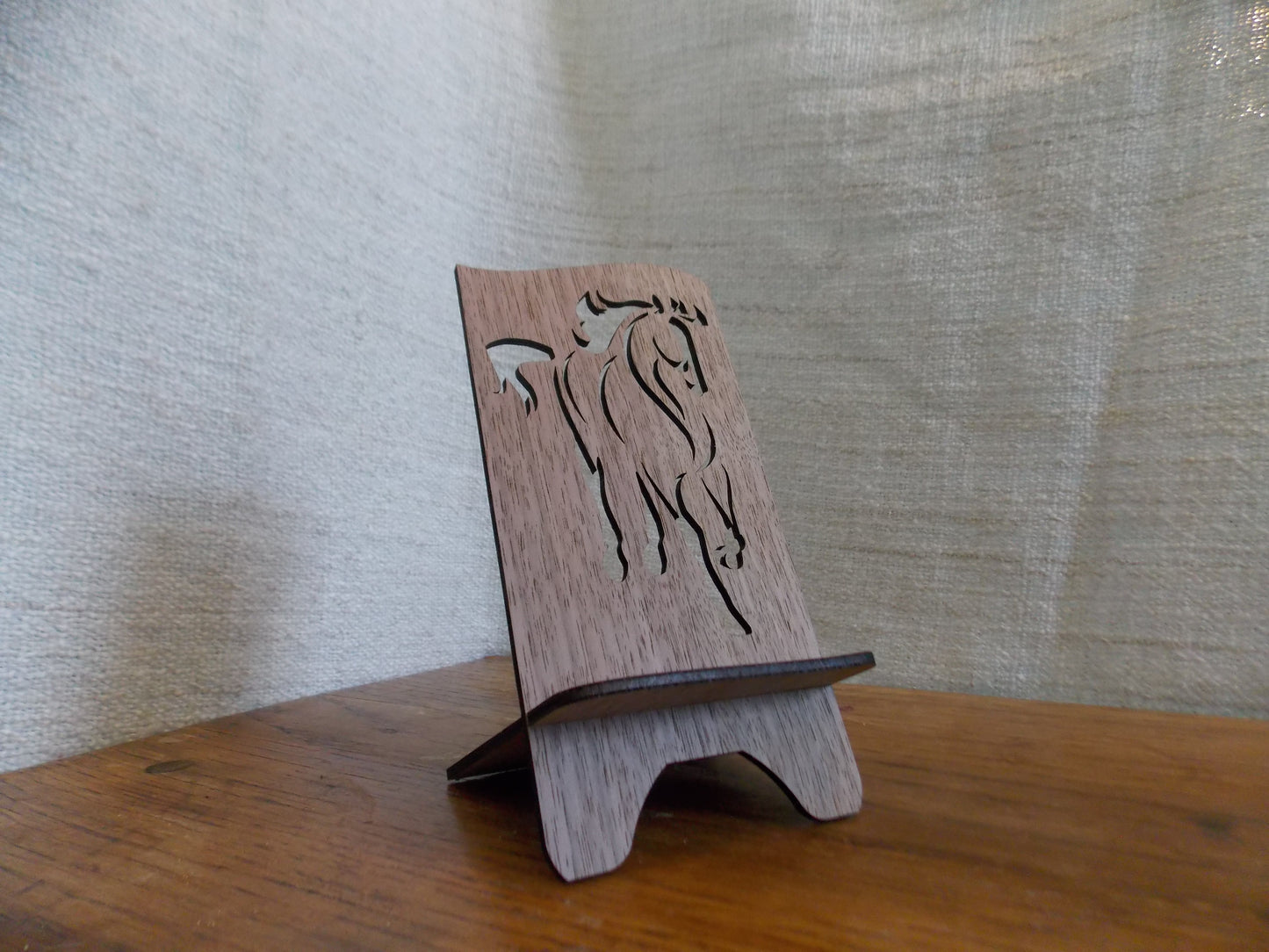 Elegant Equestrian Desktop Phone Holder