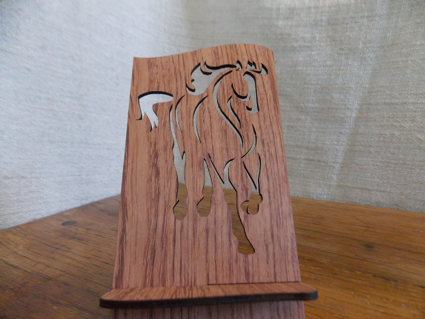 Elegant Equestrian Desktop Phone Holder