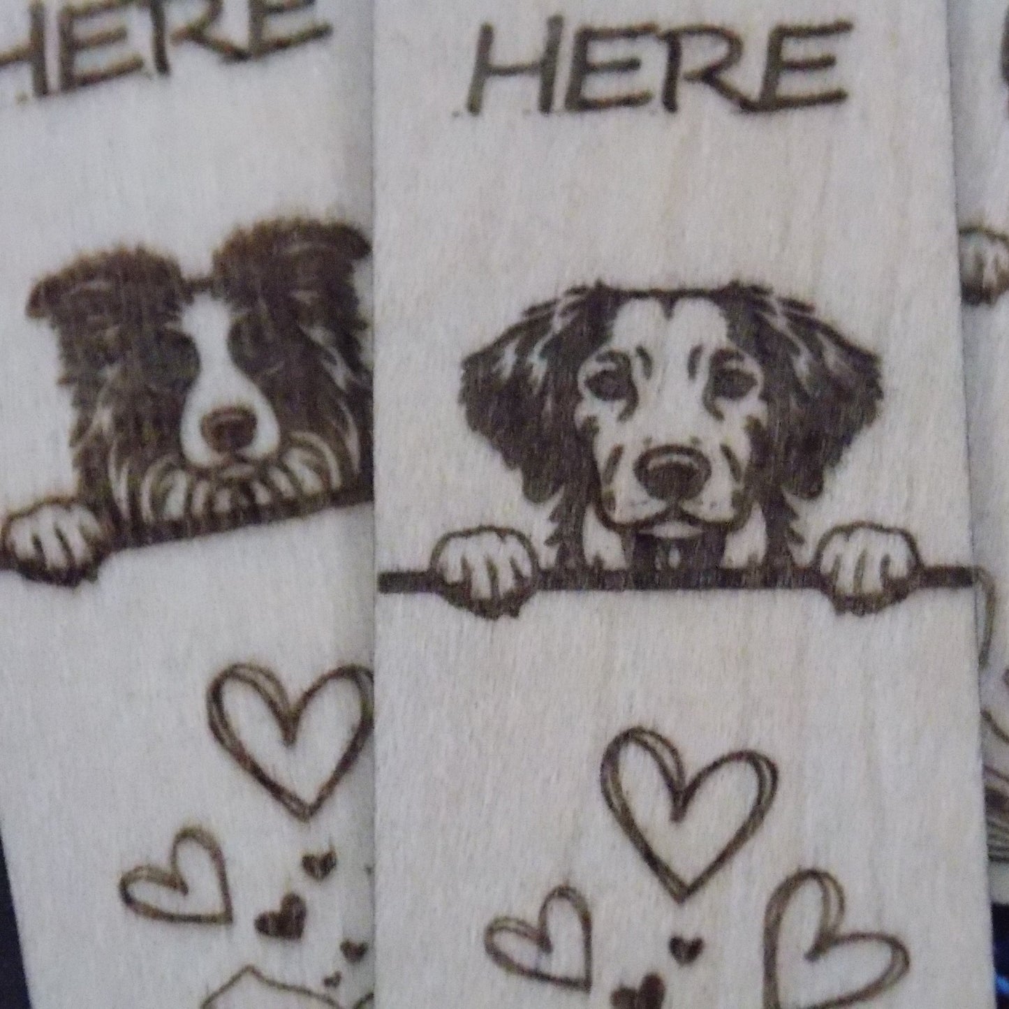 Personalised Dog Bookmark – “You Pawsed Here” Wooden Bookmark with Custom Dog Breed – Unique Gift for Dog Lovers, Pet Owner Gift