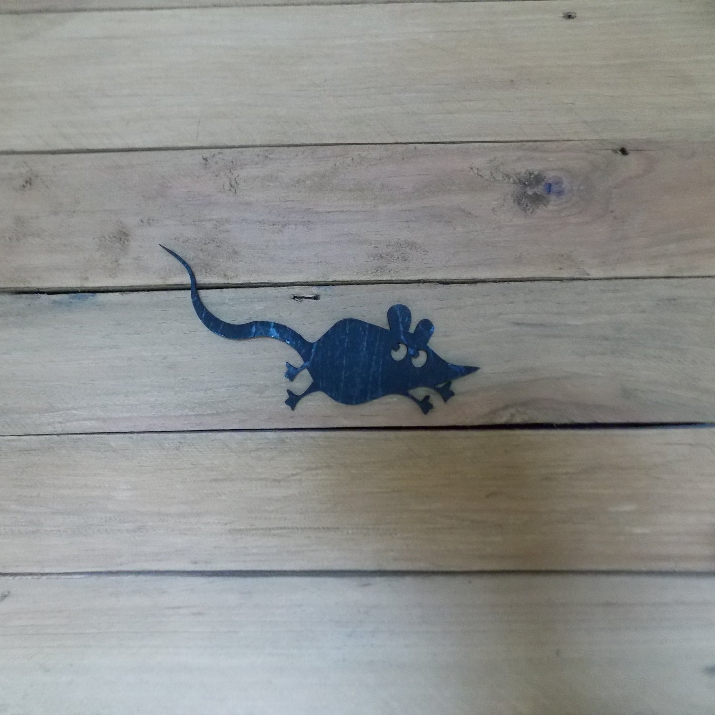 Whimsical Cat & Mouse Wall Art – Black Plywood Cutout Set | Cat Chasing Mouse into Hole | Fun Home Decor | Self-Paint Option Available