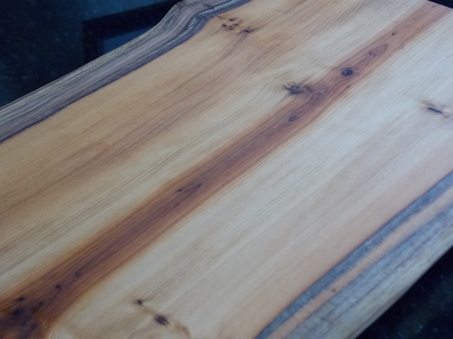 Handcrafted Live Edge Yew Wood Cutting Board – Serving Board - Kitchen Decor
