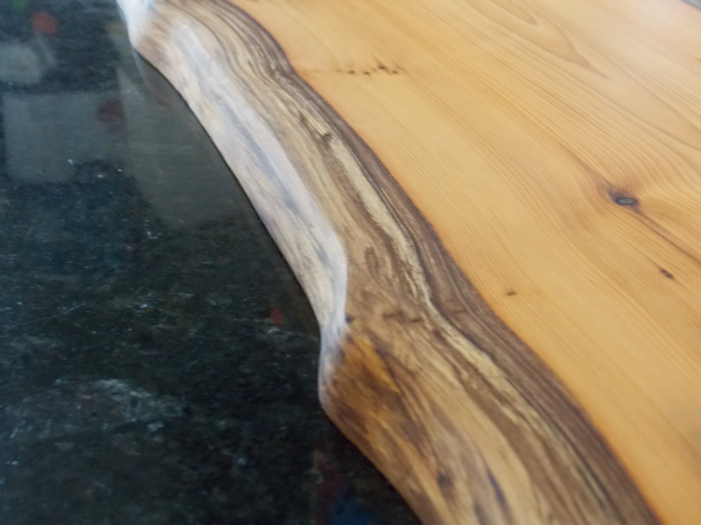 Handcrafted Live Edge Yew Wood Cutting Board – Serving Board - Kitchen Decor